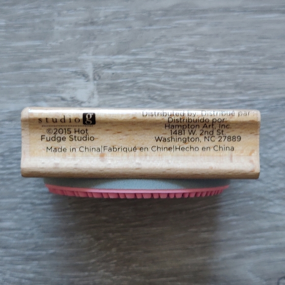 Mr. and Mrs. Wood and Rubber Wedding Stamp - Picture 5 of 6